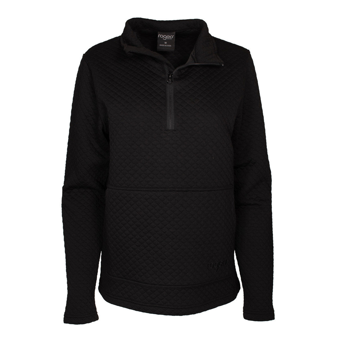 image of Rogers Women's Nakita Fleece 1/2 Zip Pullover in Black.