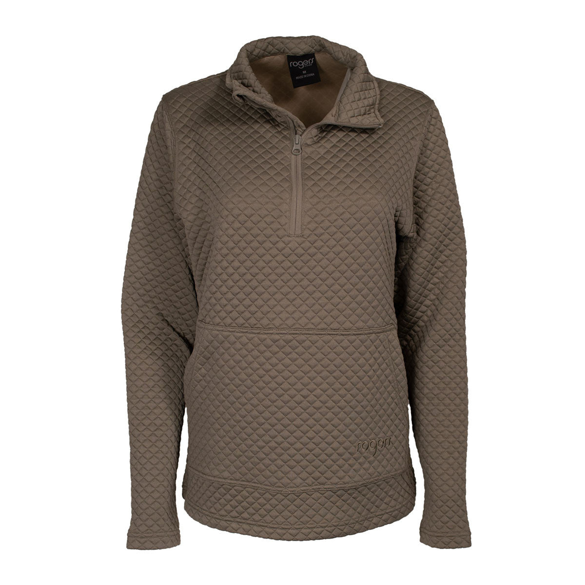 image of Rogers Women's Nakita Fleece 1/2 Zip Pullover in Olive.