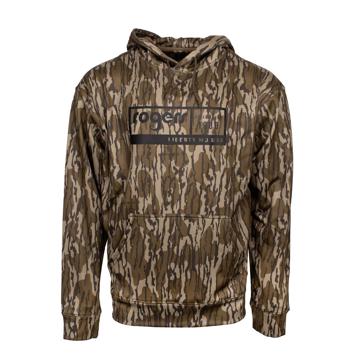 image of Rogers S-Series Logo Hoodie in mossy oak original bottomland.
