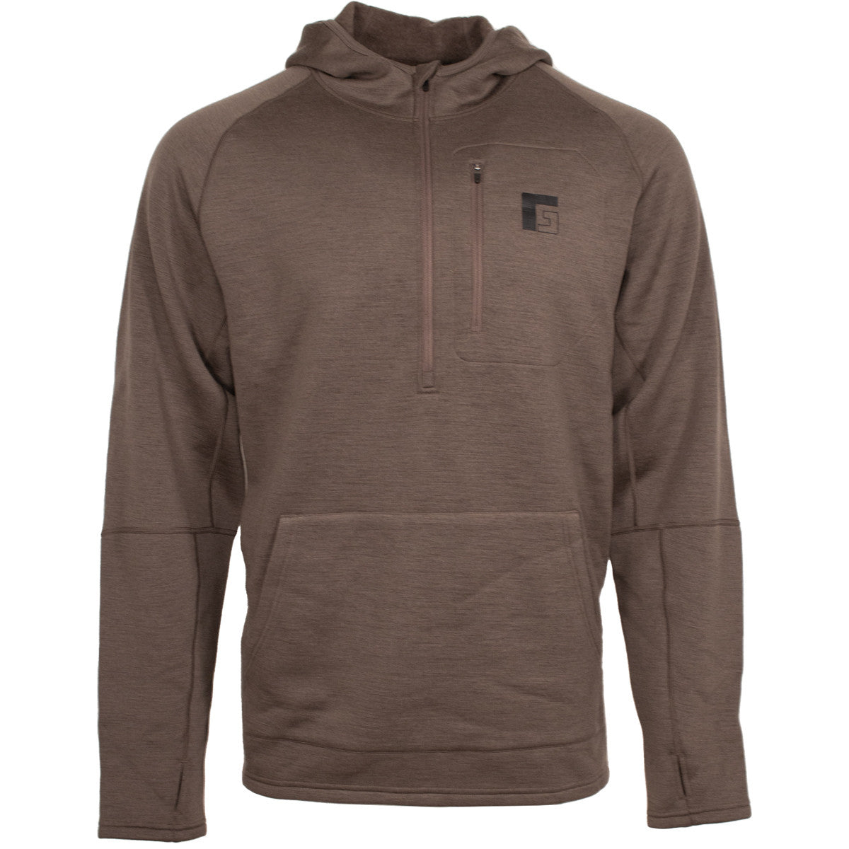 front image of Rogers Sporting Goods Biome 350 Merino 1/2 Zip Hoodie.