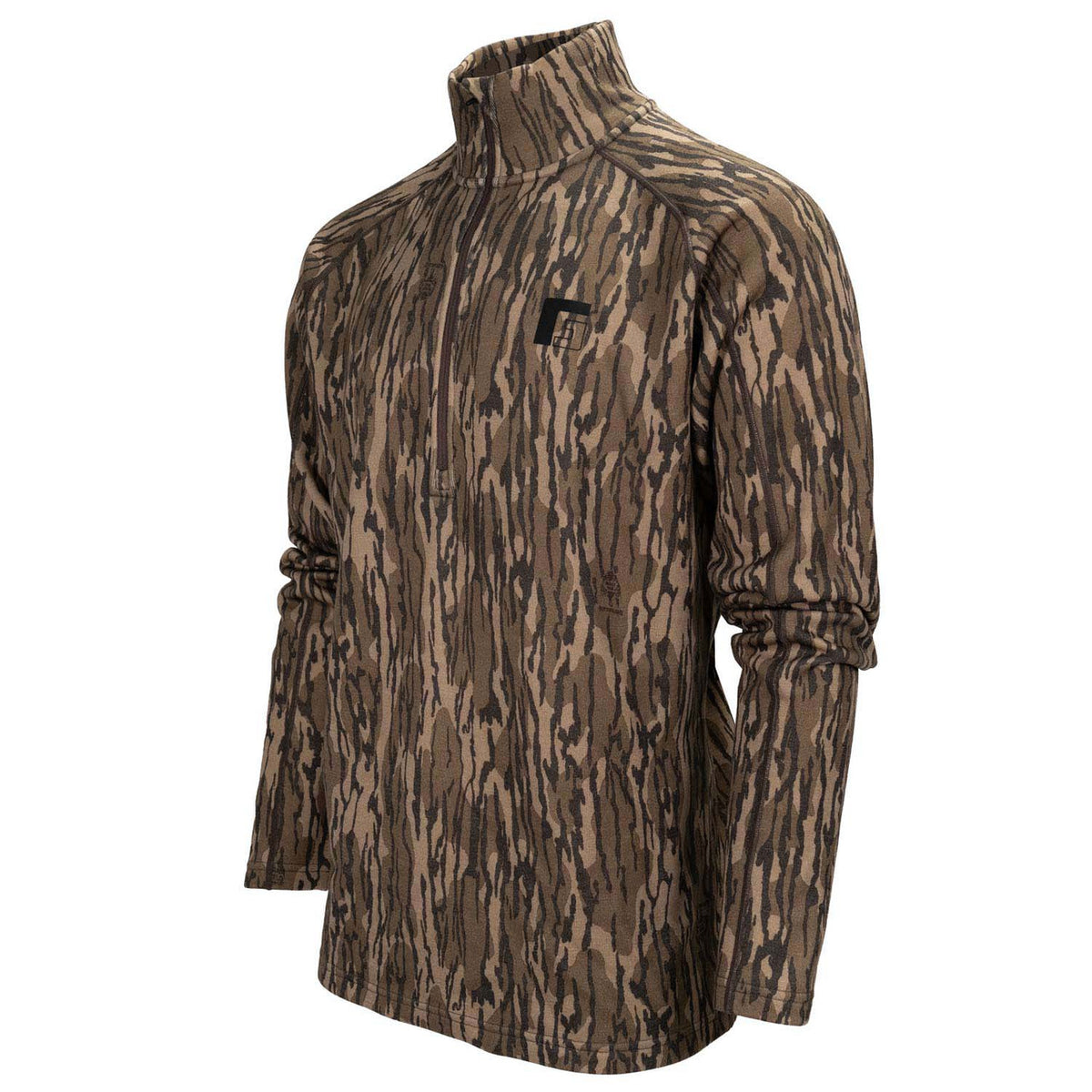 Side image of Rogers Sporting Goods Biome 350 Mock Neck 1/4 Zip.