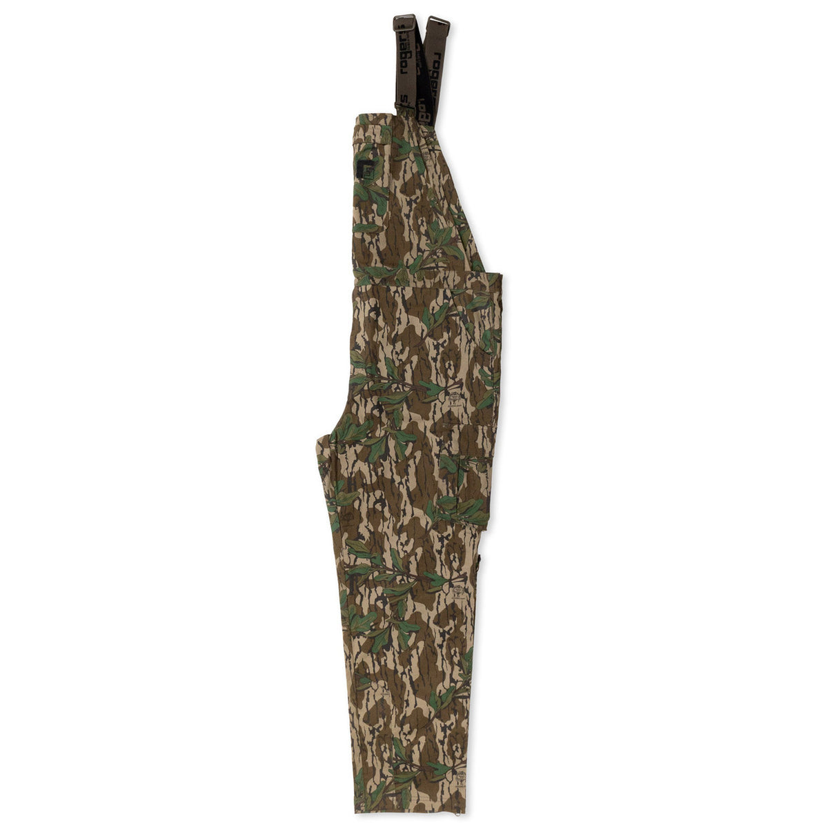 Side Image of Rogers Stretch Cotton Bibs + Bug Protection.