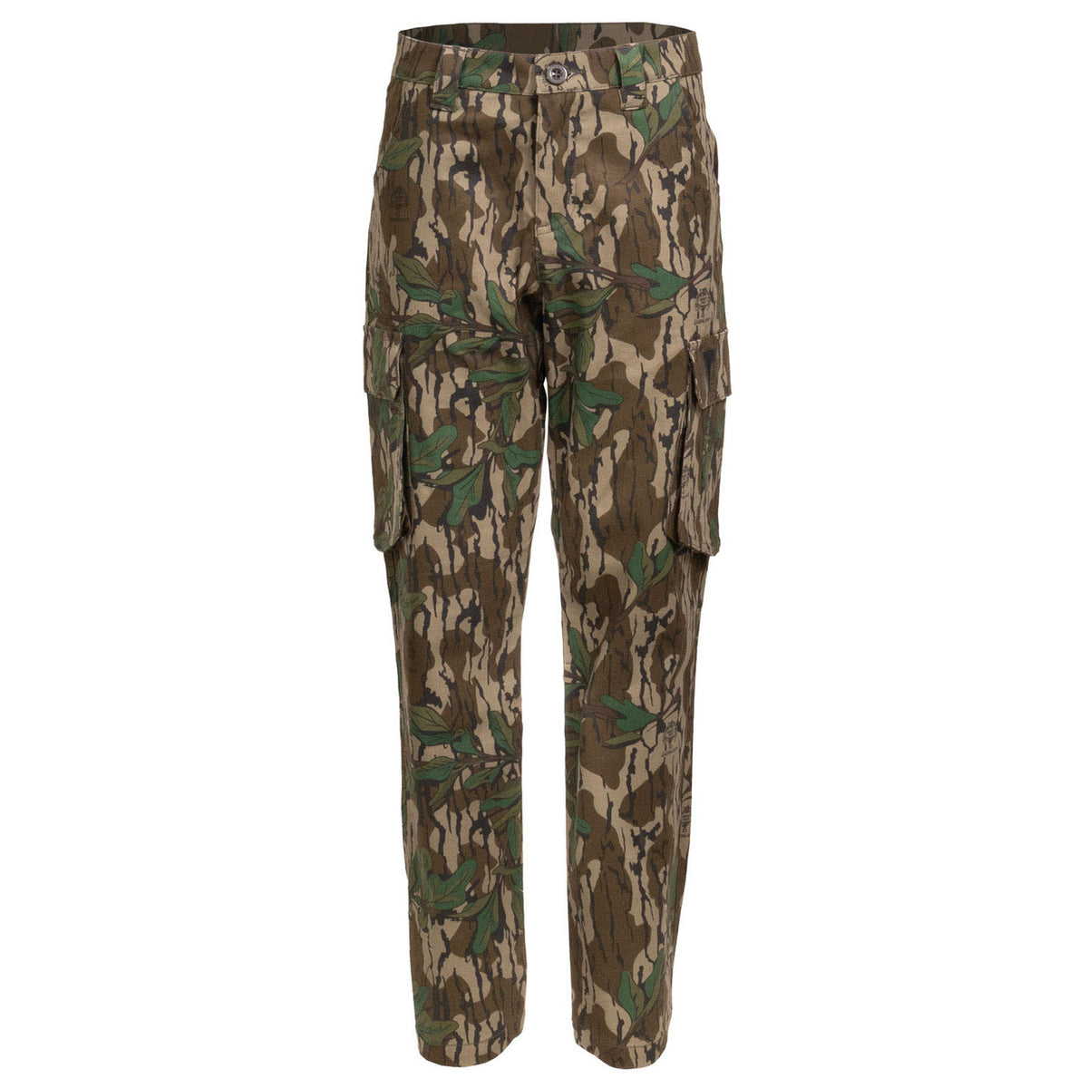 Image of Rogers Youth Stretch Cotton 6-Pocket Pants + Bug Protection in Mossy Oak Greenleaf