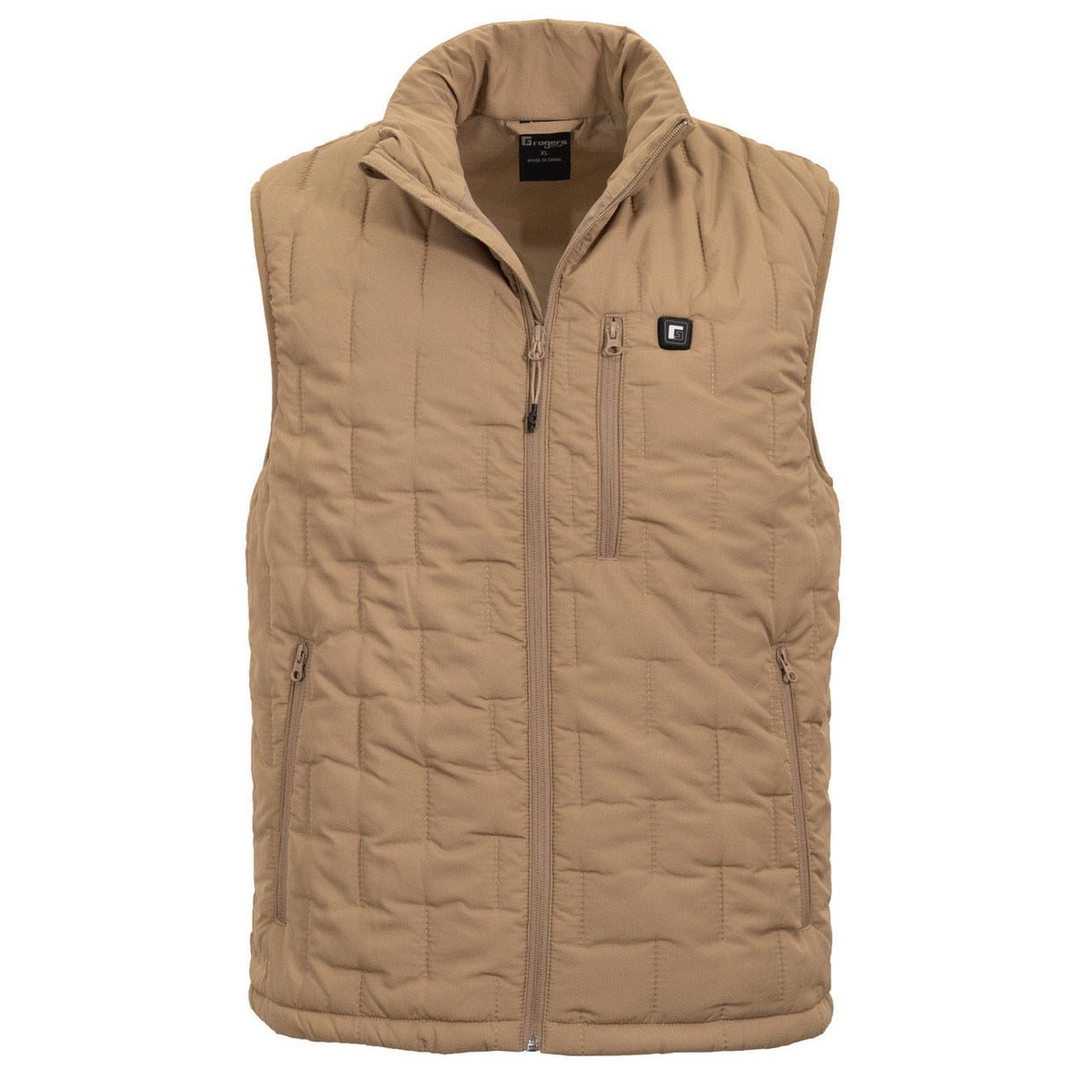 Image of Rogers Puff-E 2.0 Electric Heated Vest in Clay