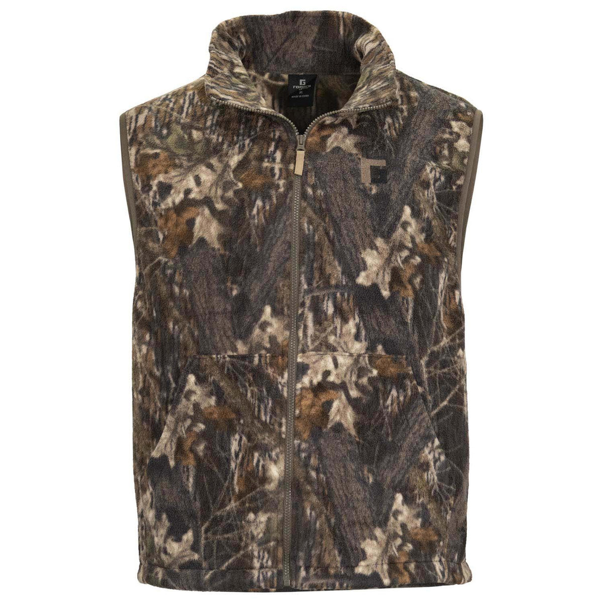 Image of Rogers Gear Camo Fleece Vest in Mossy Oak Original Break Up