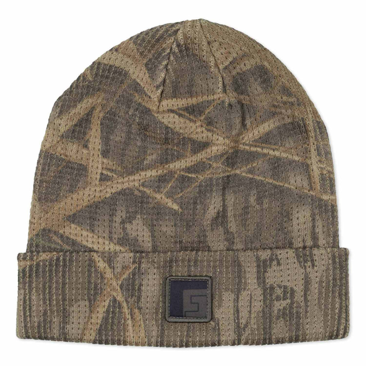 Image of the Rogers Classic Knit Camo Beanie in Mossy Oak Original Shadow Grass