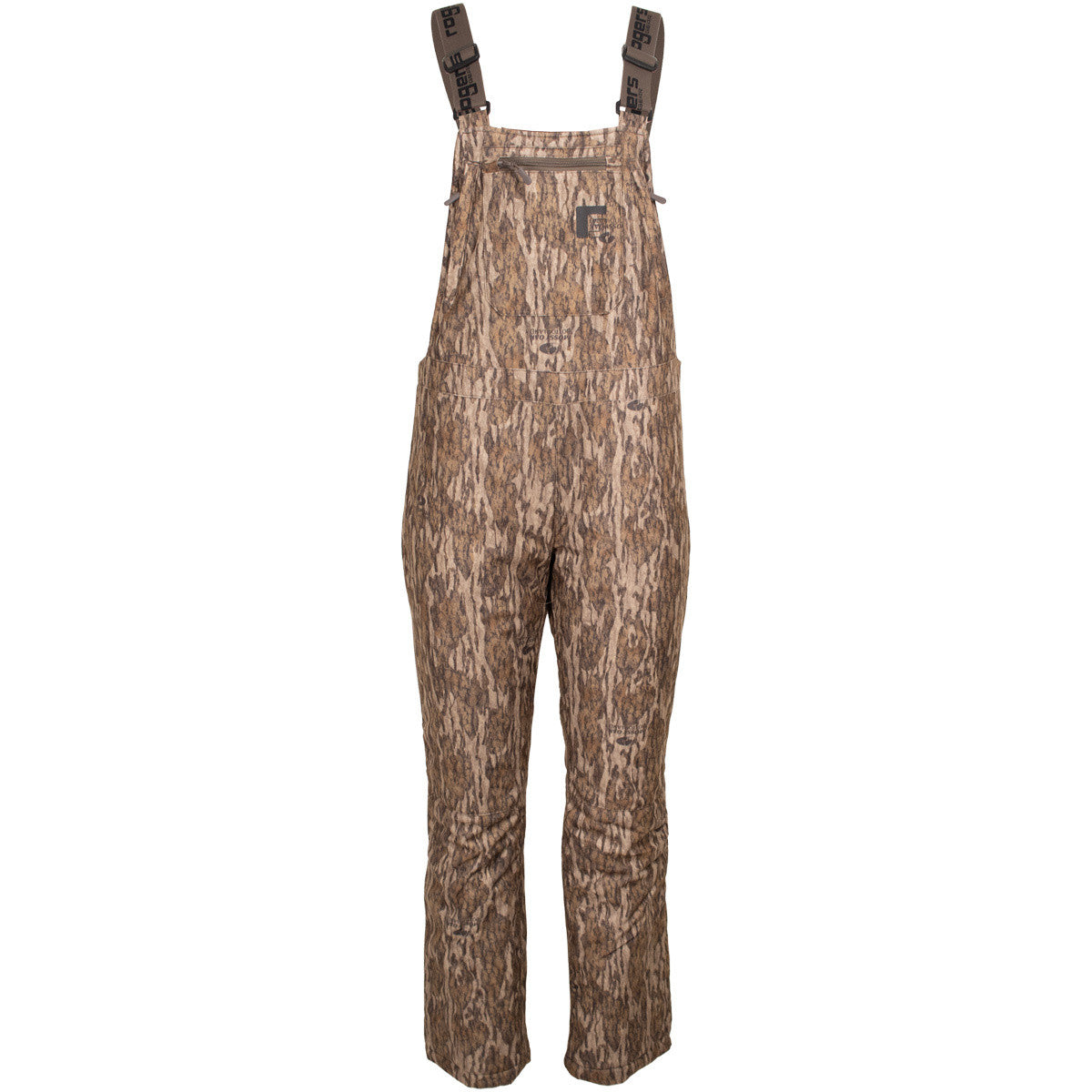 image of Rogers Women's Primal Waterproof Insulated Bib, Mossy Oak Bottomland Variation.