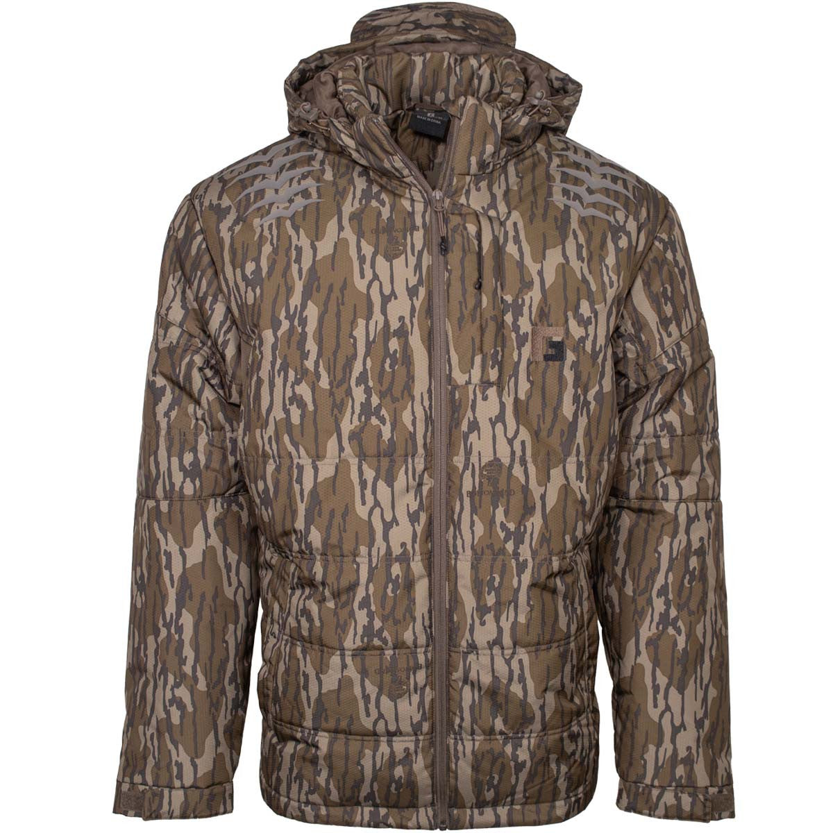 image of Rogers Sporting Goods Elite Fowl-Weather Hunting Jacket in Mossy Oak Original Bottomland.