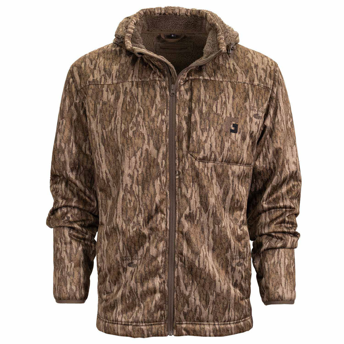 Rogers Sporting Goods Terik G2 Whitetail Jacket Front Image in Mossy Oak Bottomland