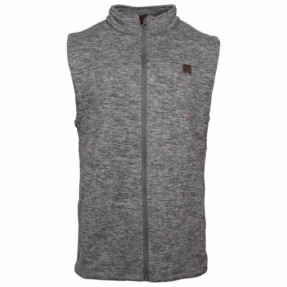 Rogers Classic Sweater Fleece Vest Image in Charcoal.