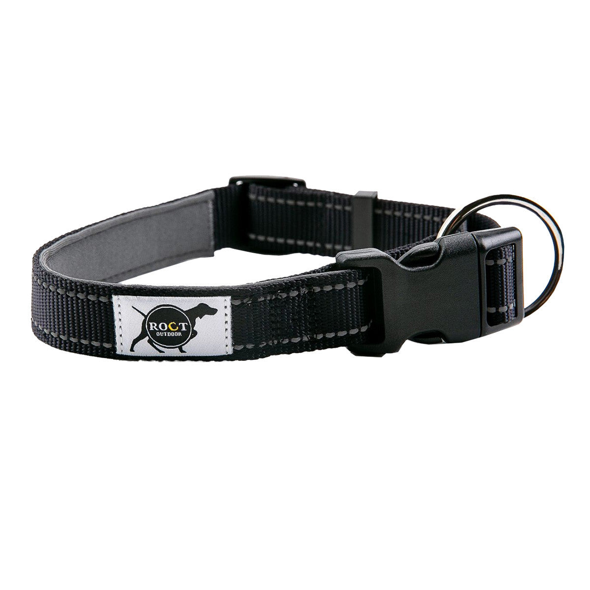 ROCT Trailhead Padded Dog Collar Image in Black