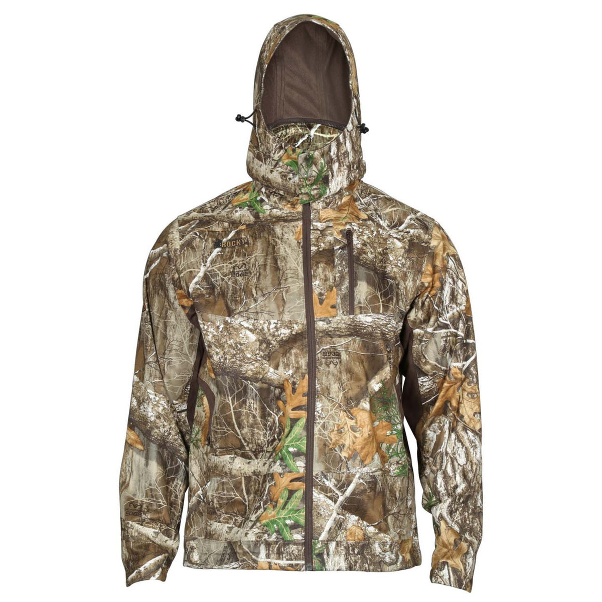 Rocky Stratum Waterproof Jacket Front Image with Hood