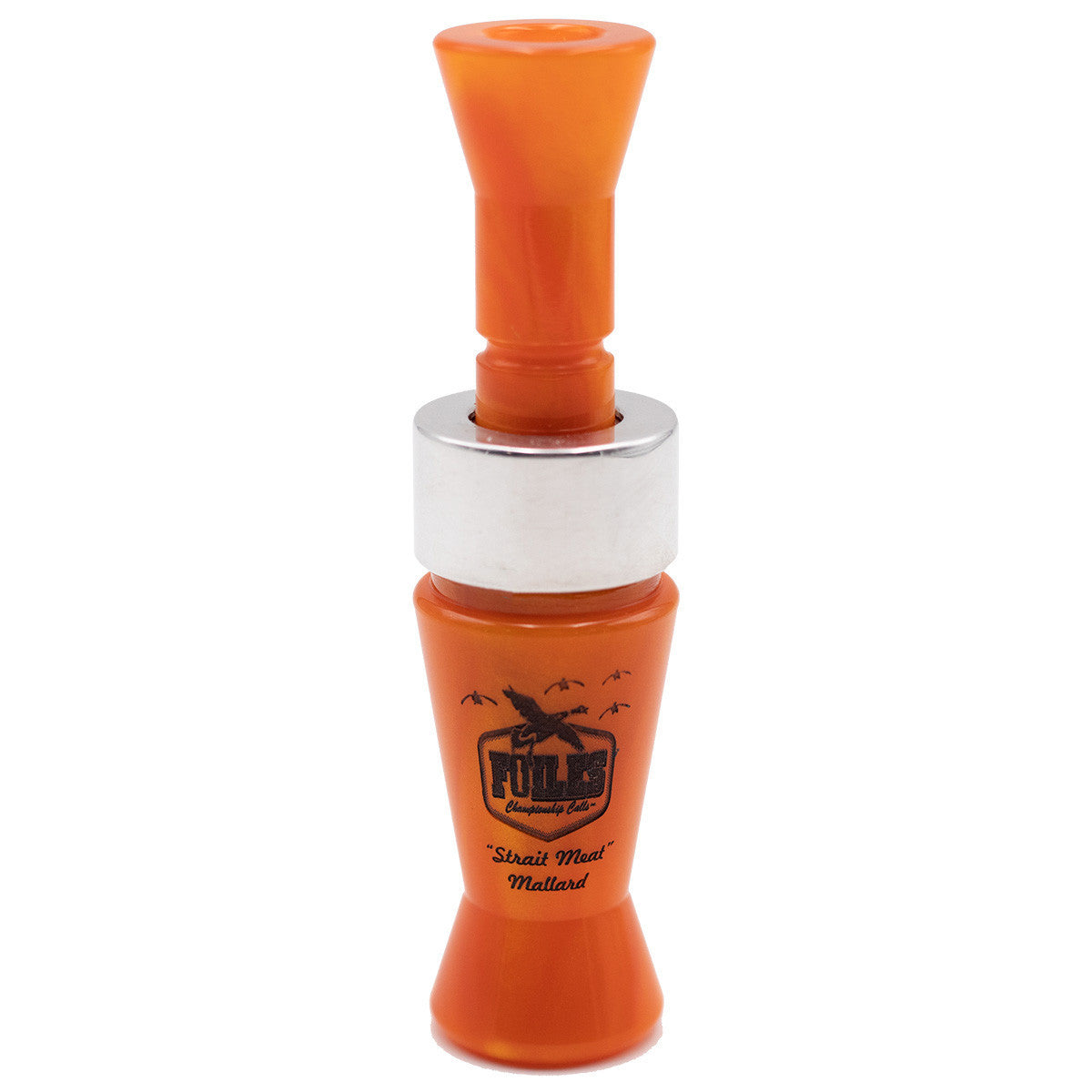 ROK Outdoors Strait Meat Mallard Single Reed Duck Call Image in Orange Pearl
