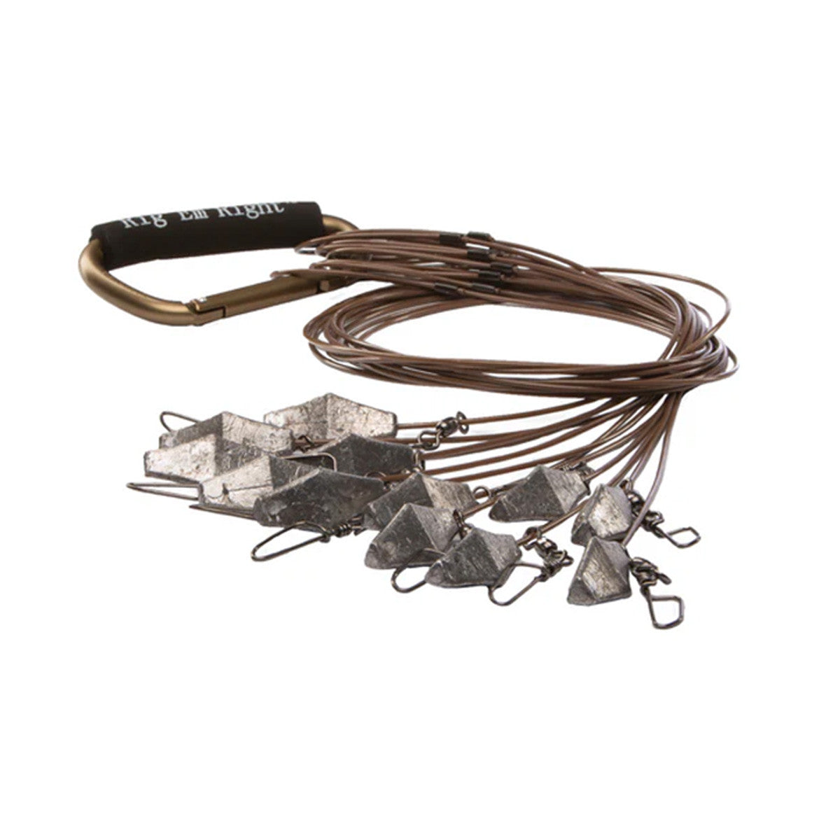 Rig'Em Right 18" 4 oz. Xtreme Coated Cable Decoy Anchors, 12 Pack Product Image