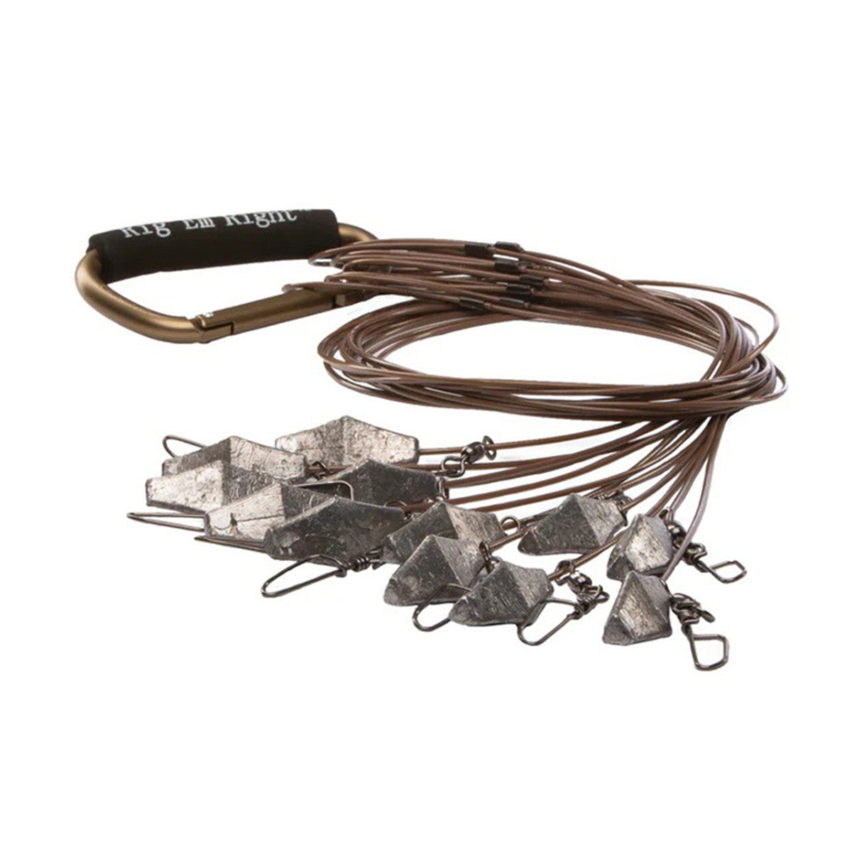 Rig'Em Right 48" 4 oz. Xtreme Coated Cable Decoy Anchors, 12 Pack Image