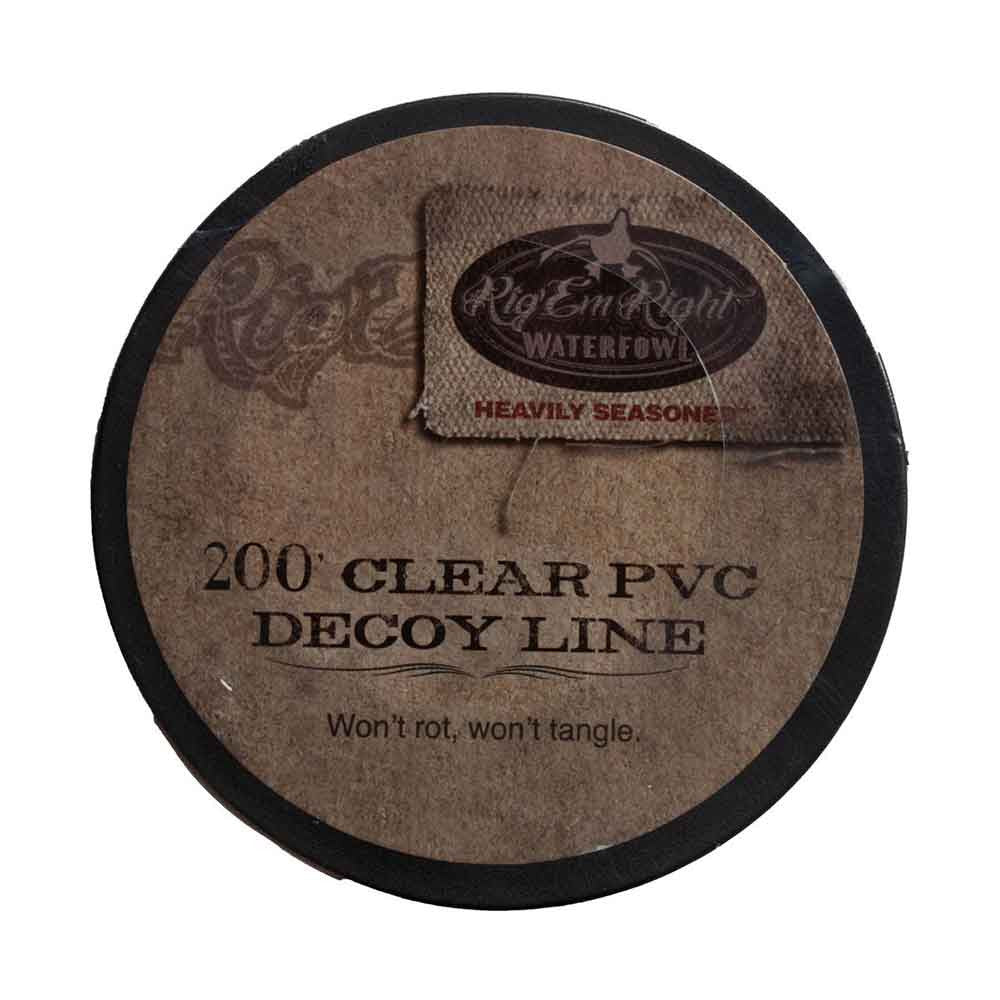 Rig Em Right PVC Decoy Line - 200ft, Clear