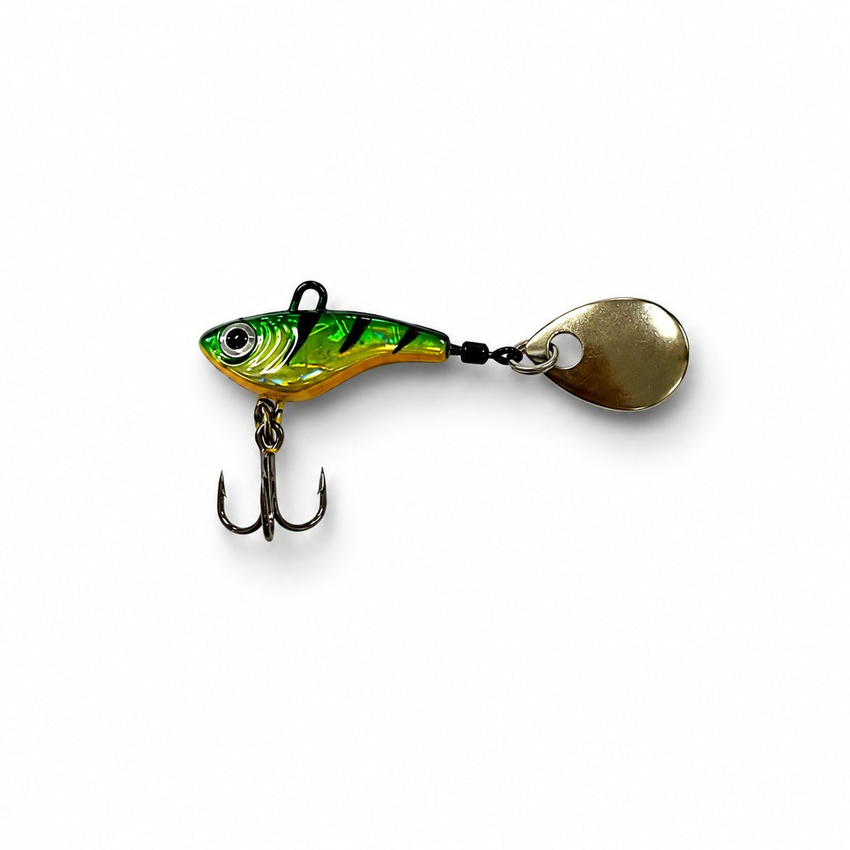 Image of the Head Hunter Lures Rip N Spin Mini in Prism Tiger