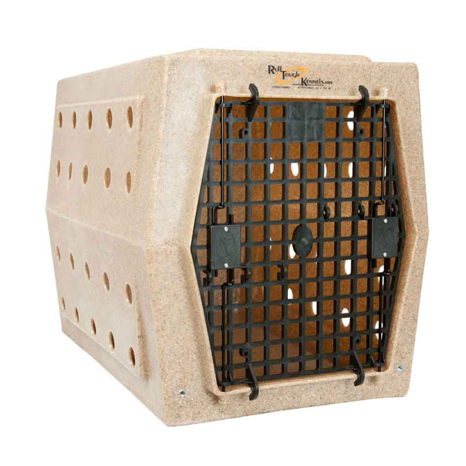 Large Single Door Dog Kennel, Tan