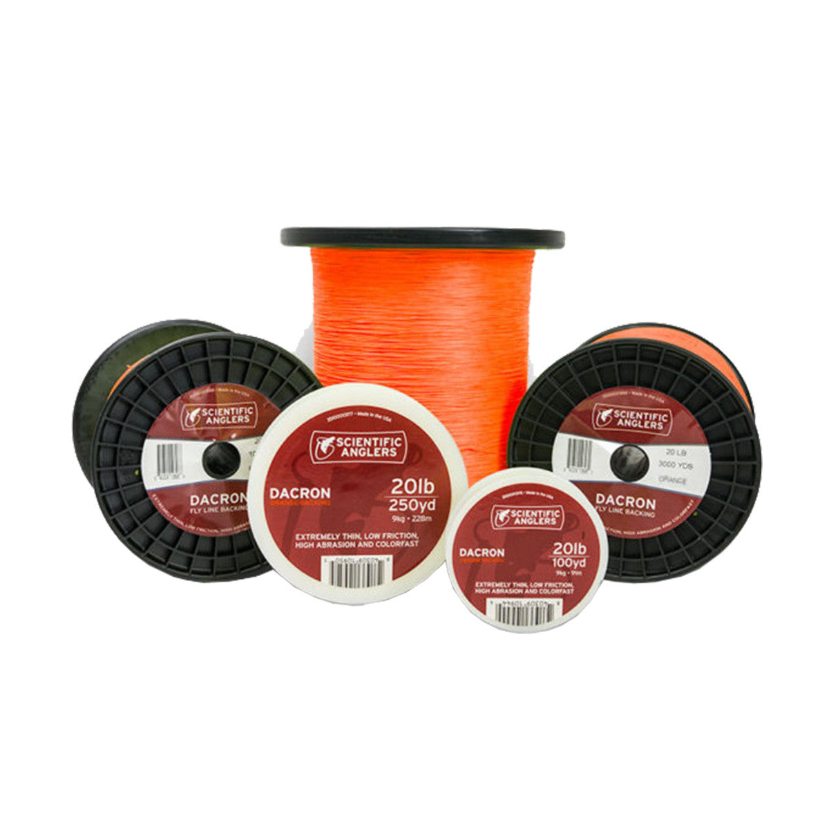 Scientific Anglers Dacron Backing 20 lb. - 250 Yards Image in Orange