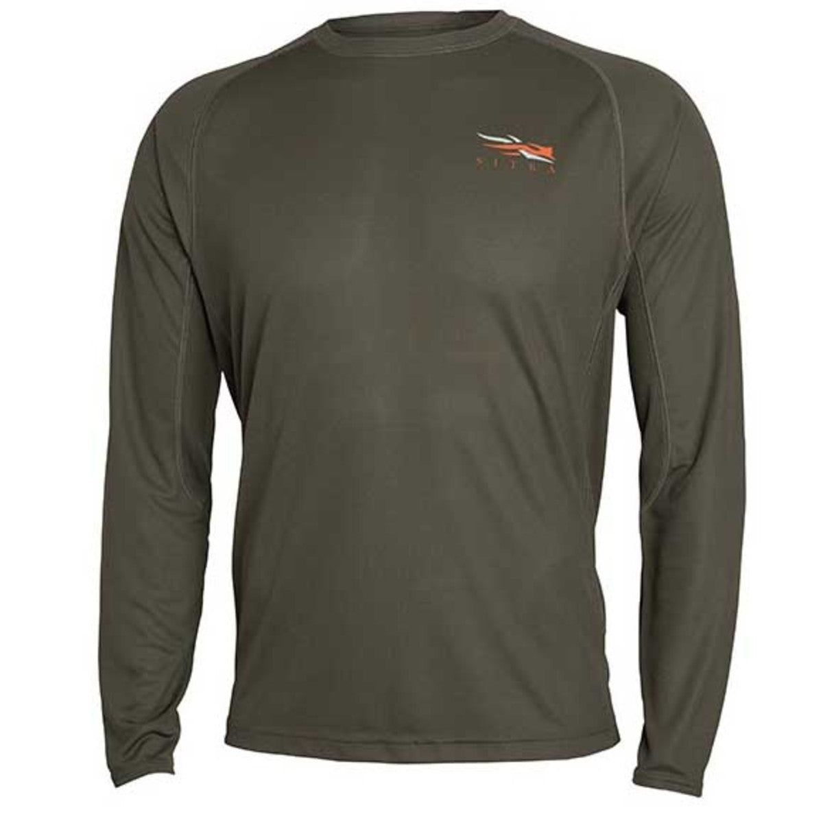 Sitka Core Lightweight Long-Sleeve Crew Image in Pyrite