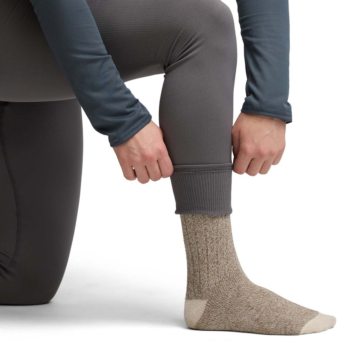 Sitka Women's Core Midweight Bottom Inside Fabric Image in Woodsmoke