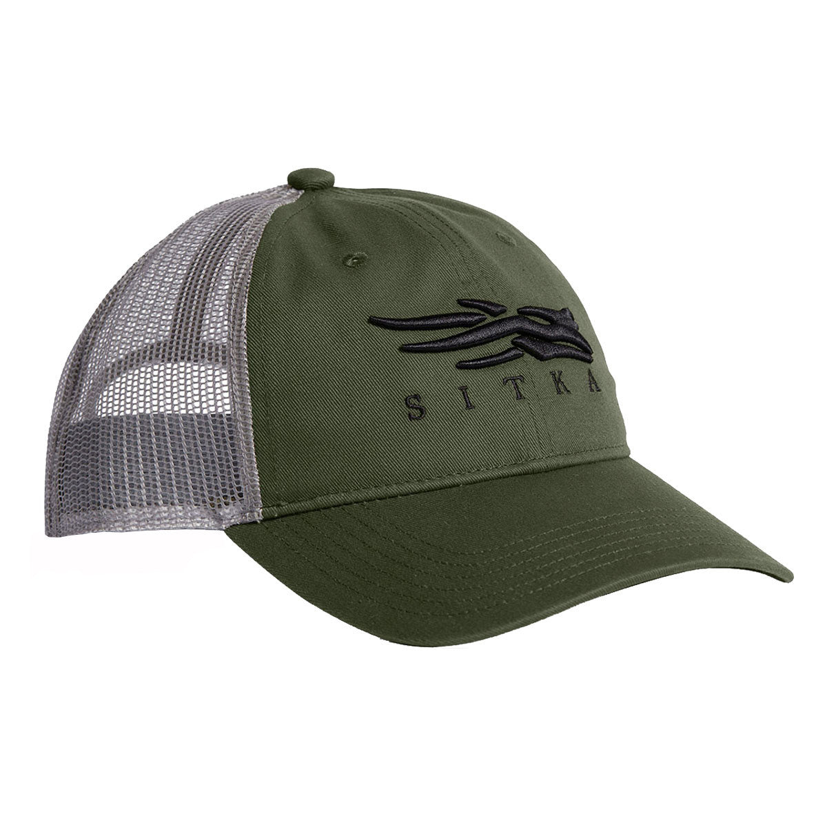 Image of the Sitka Icon Lo Pro Trucker Hat in Olive Green