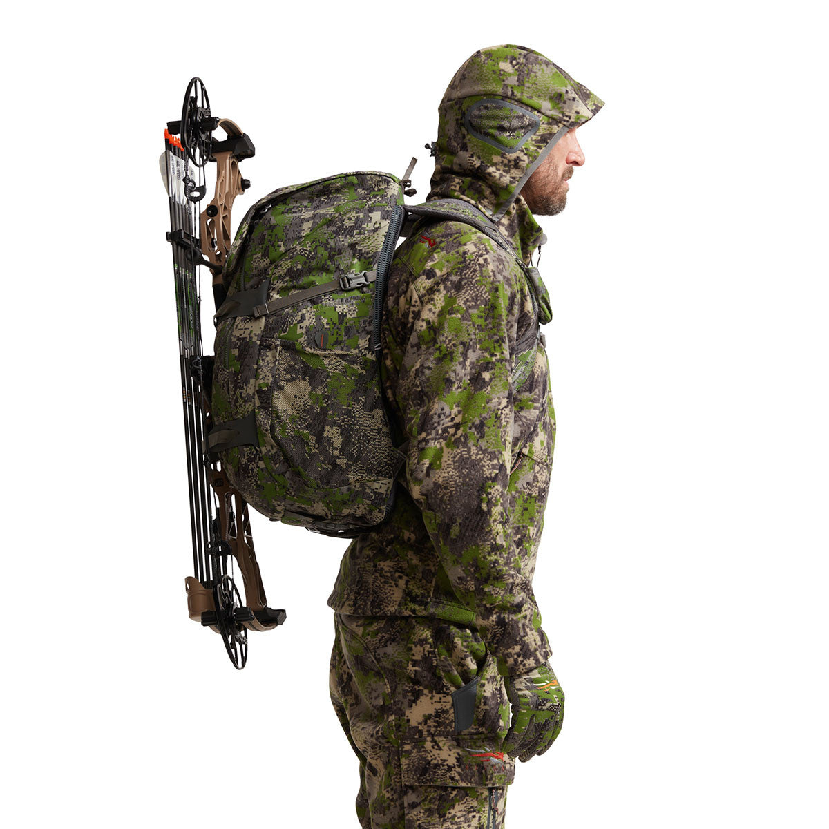Sitka Tool Bucket Backpack Side Image in Optifade Cover