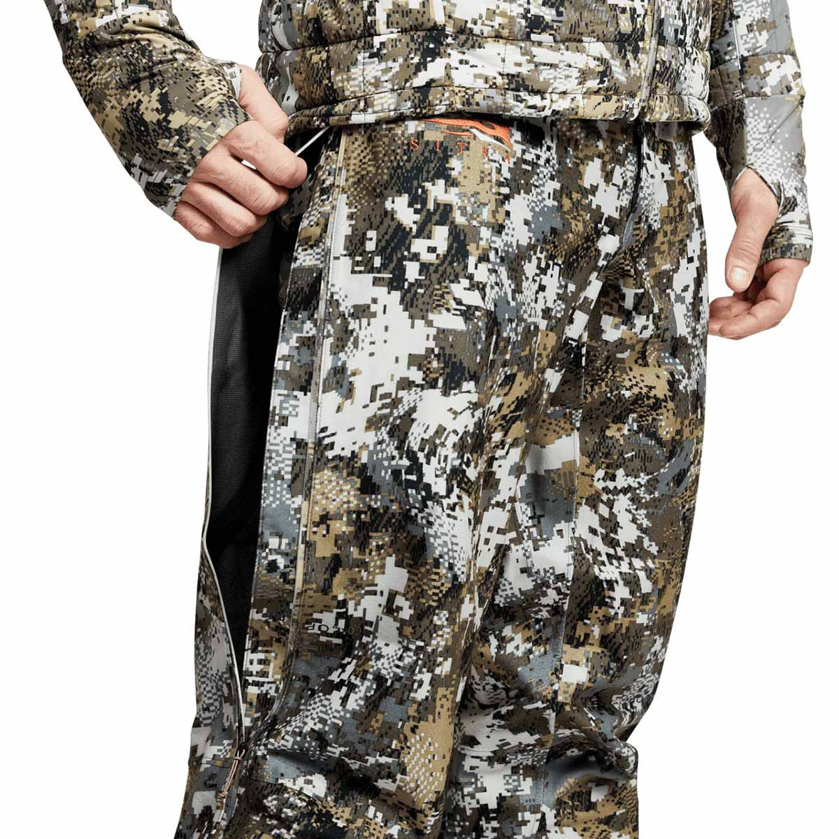 Sitka Downpour Pant Side Zippers Image in Elevated II