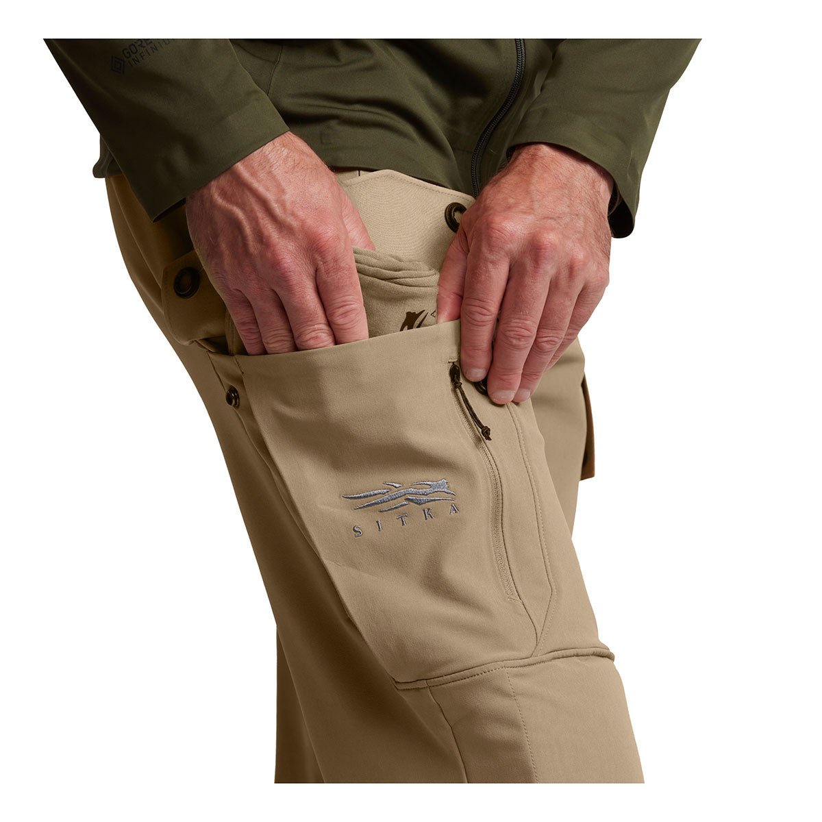 Sitka Mountain Pant Pocket Image in Colt