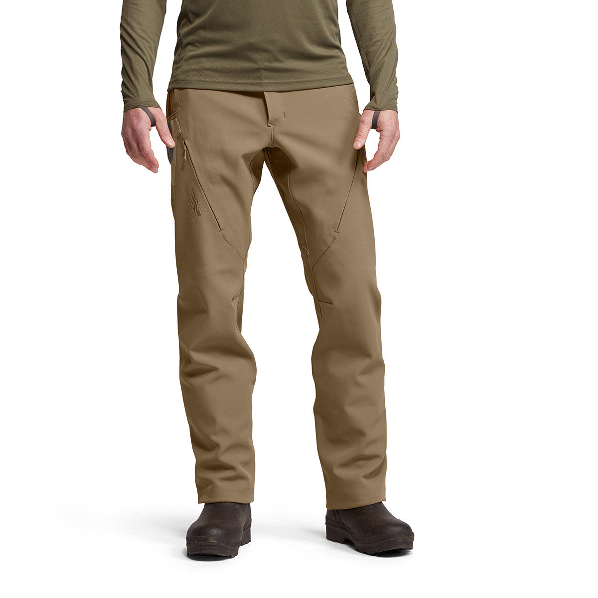 Sitka Dakota Pant Front Model Image in Dirt