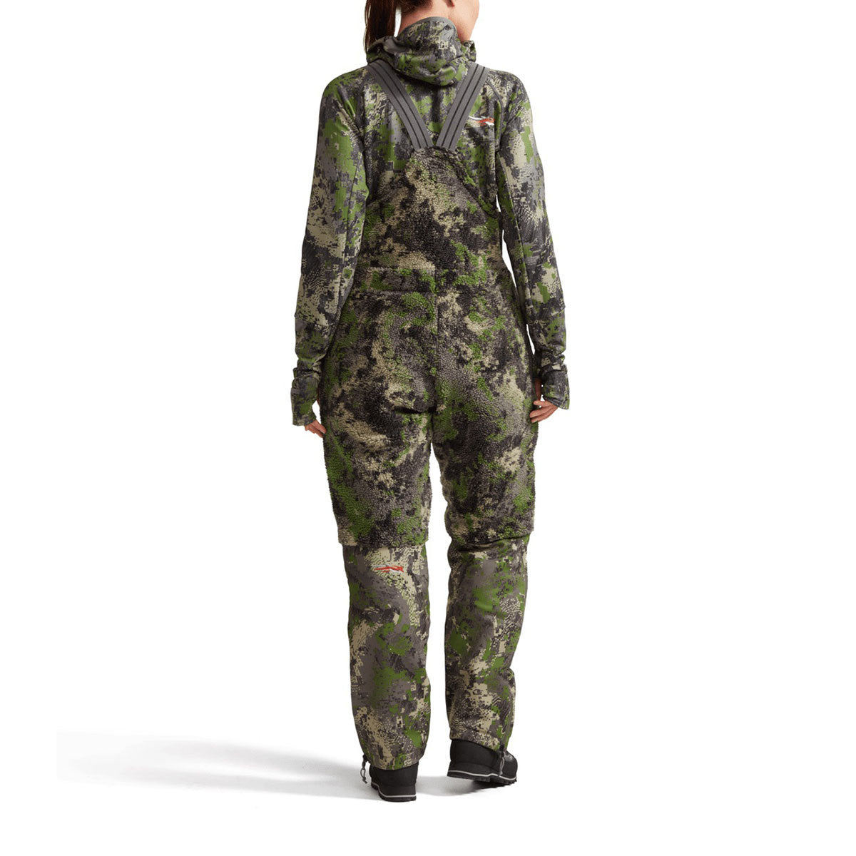 Sitka Women's Fanatic Bib Back Model Image in Optifade Cover
