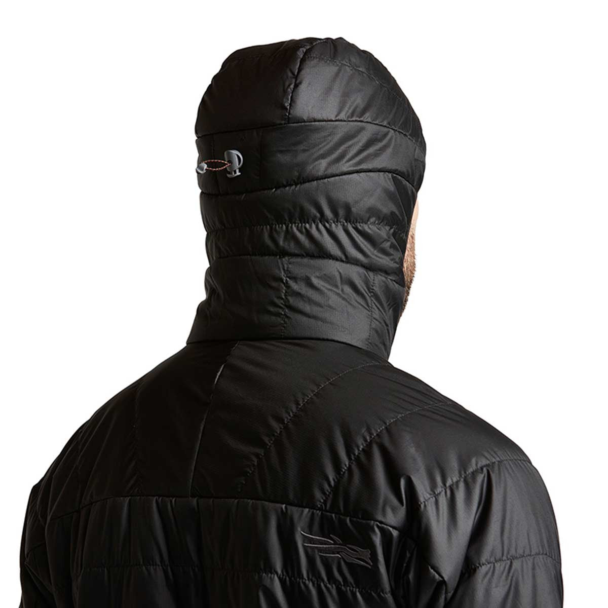 Sitka Kelvin AeroLite Jacket Hood Image in Black