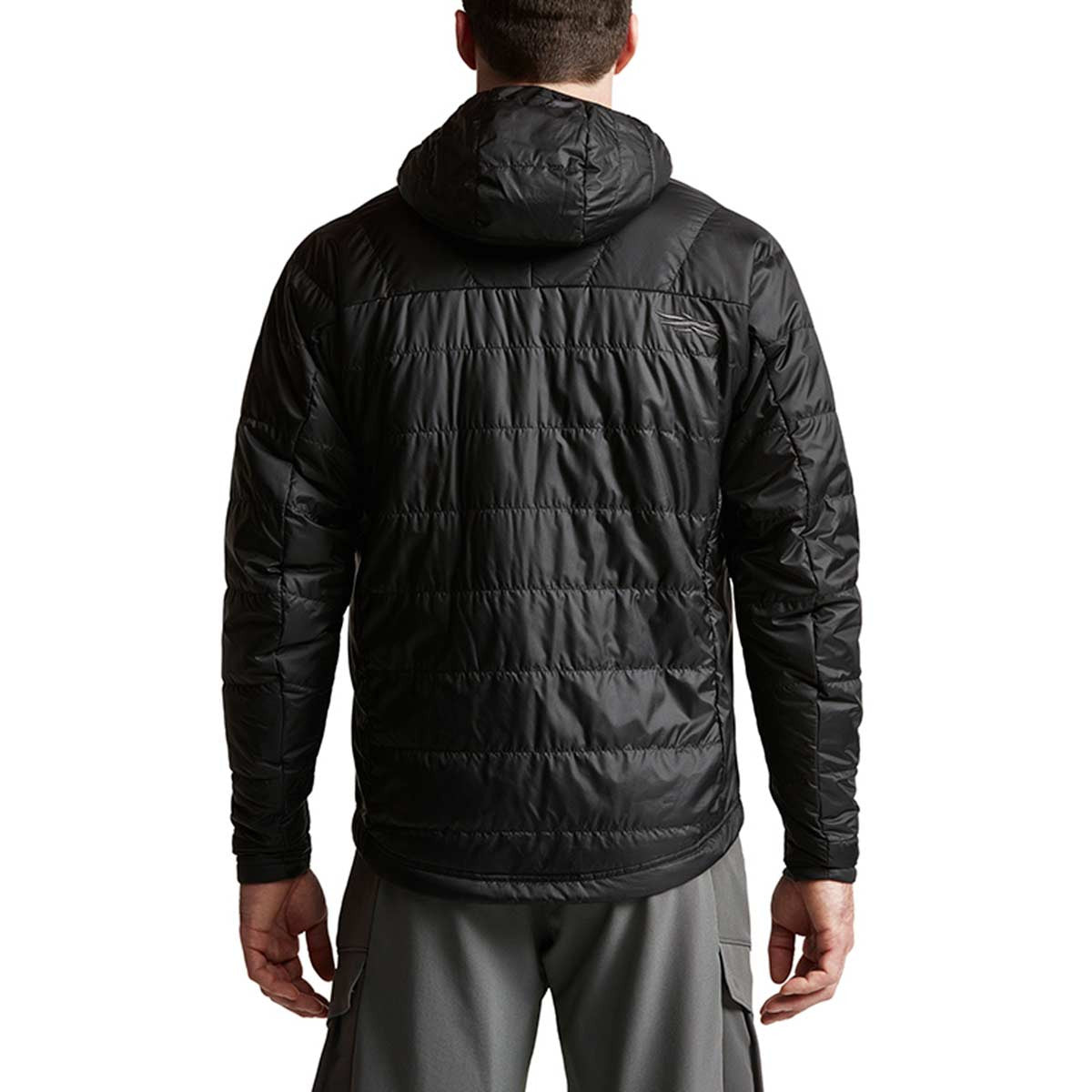 Sitka Kelvin AeroLite Jacket Back Model Image in Black