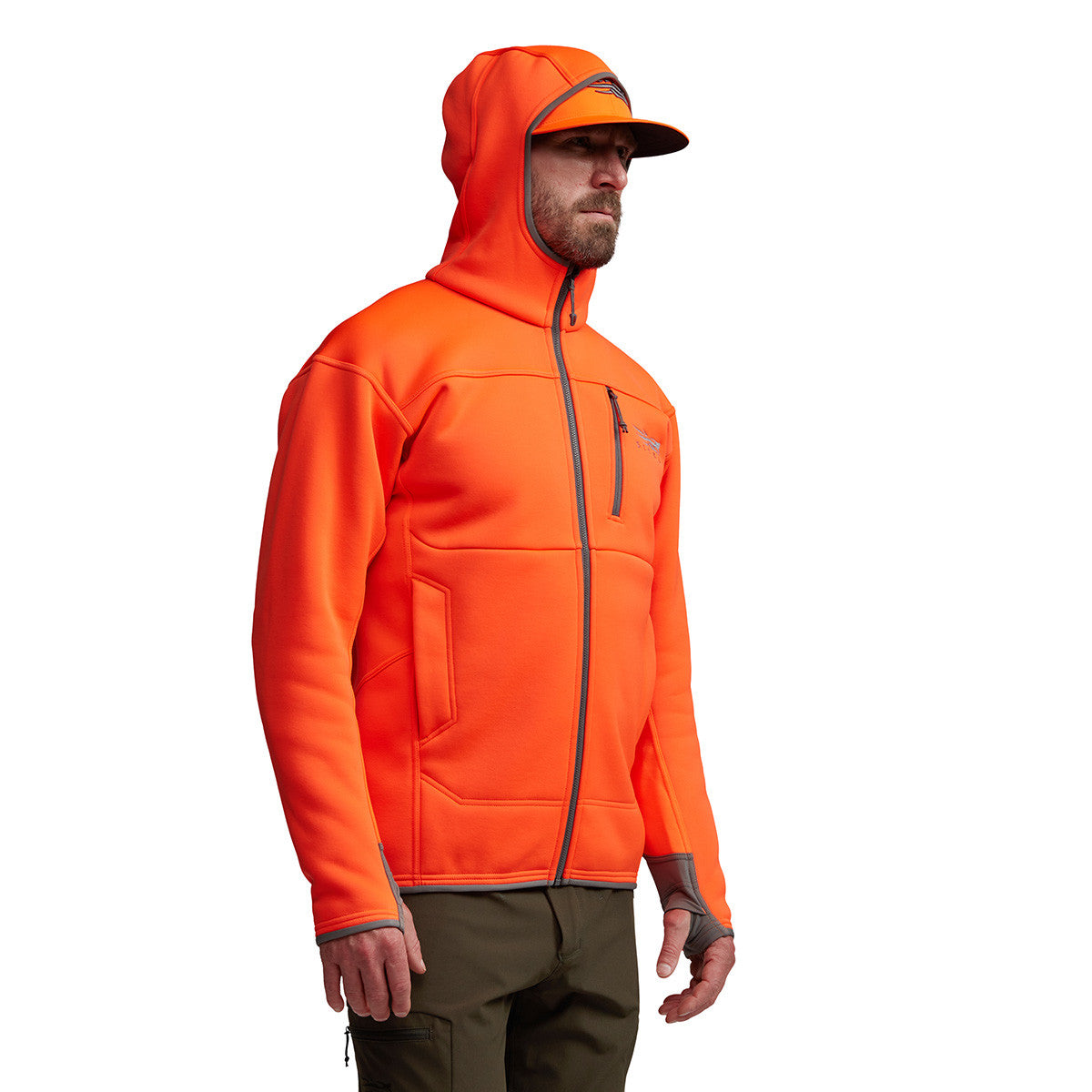 Sitka Traverse Hoodie Side Model Image