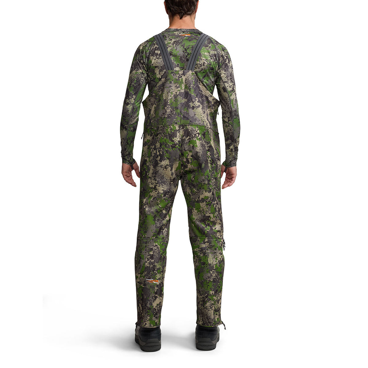 Back Model Image of the Sitka Traverse Bib.