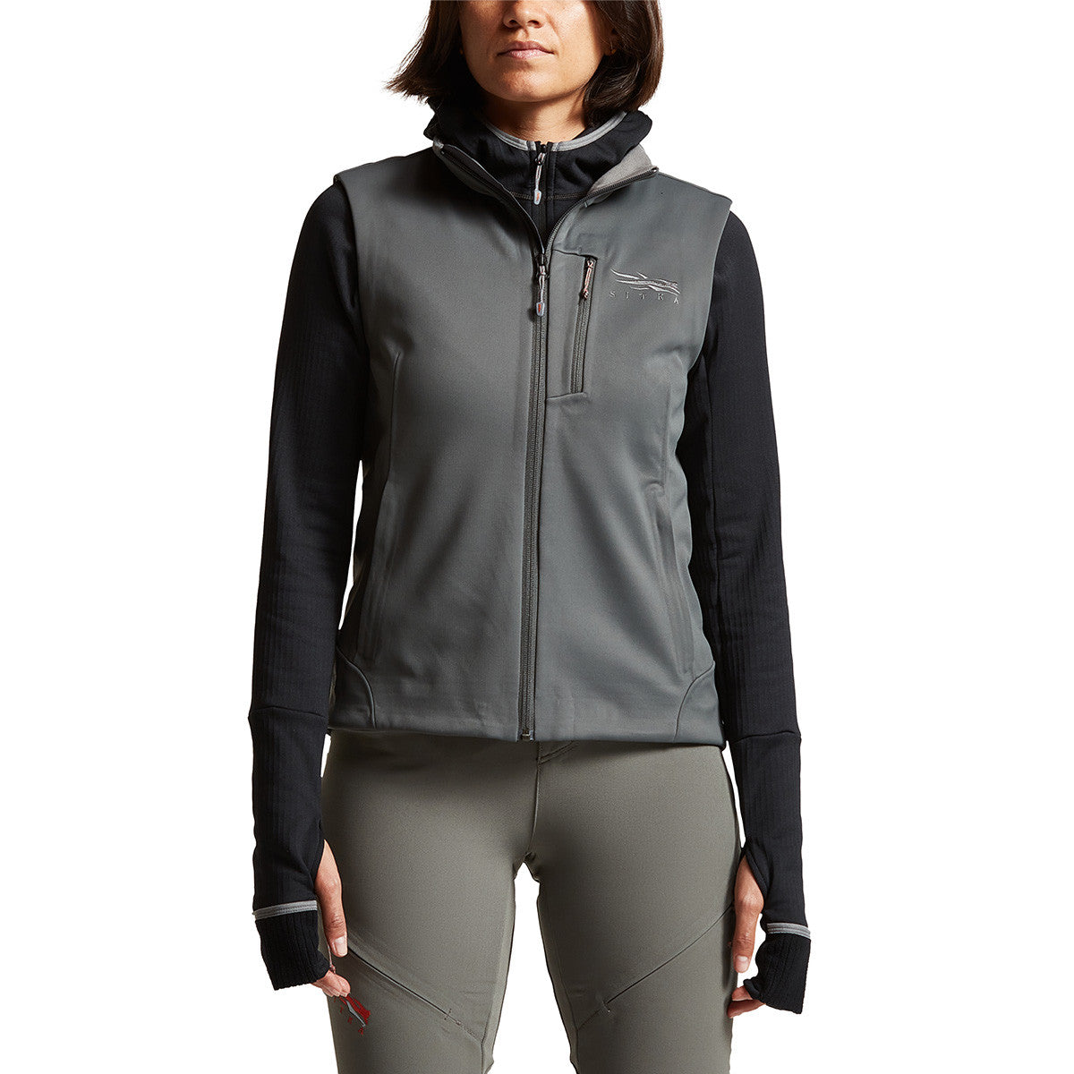 Sitka Women's Jetstream Vest Model Image in Lead