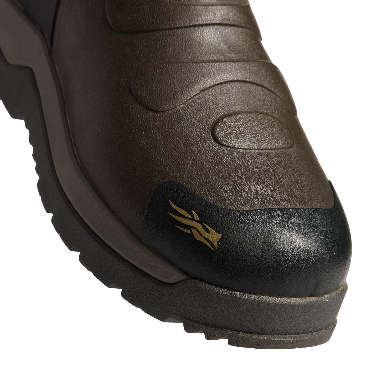 Sitka Back 40 Rubber Hunting Boots Toe Image in Earth
