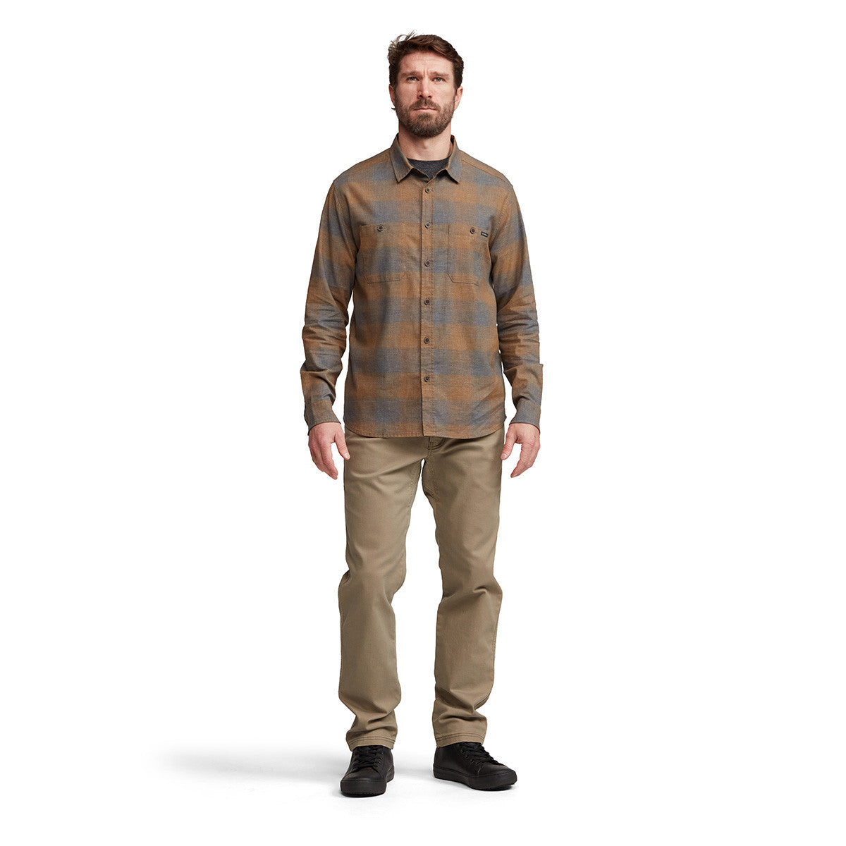 Sitka Ambary Long-Sleeve Shirt Model Buttoned Up Image