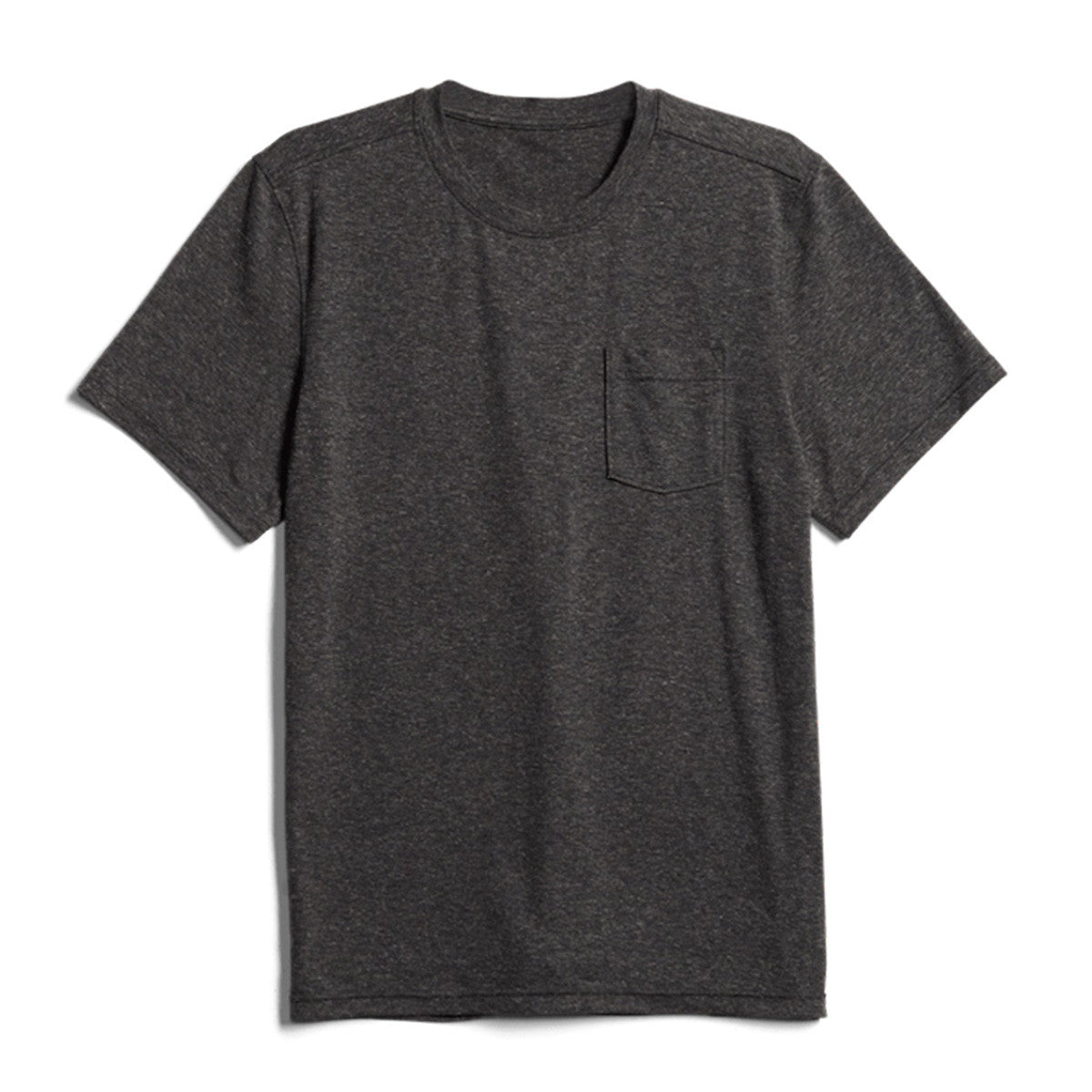 Sitka Essential Short-Sleeve Crew Back Image in Sitka Black Heather
