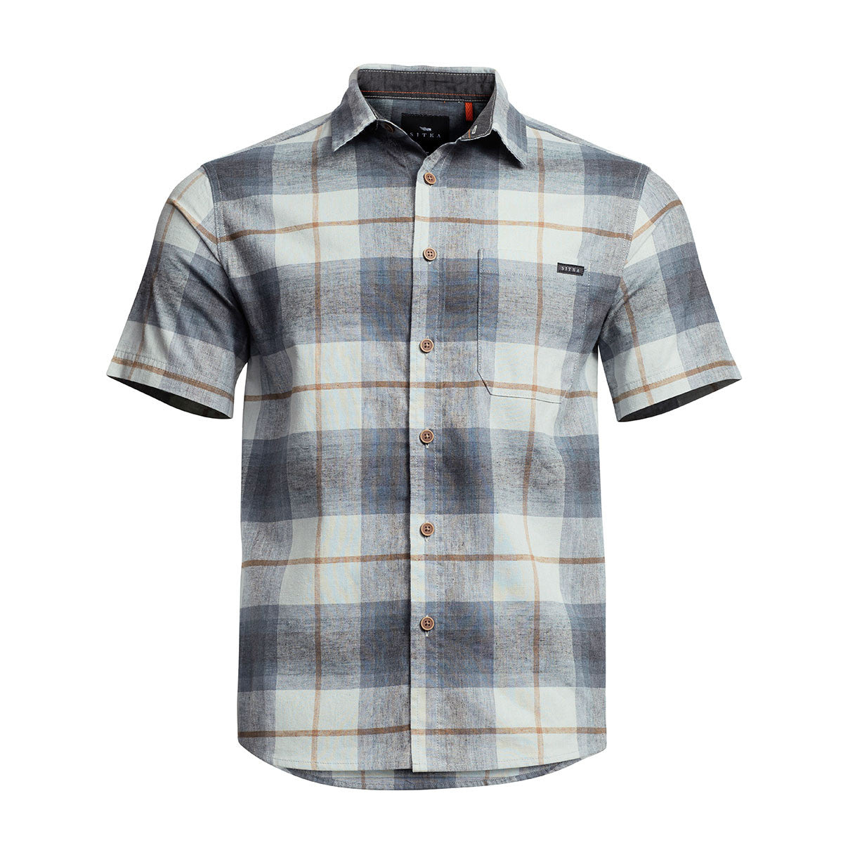 Ambary Short-Sleeve Shirt Image in Blue Haze Ambary Plaid