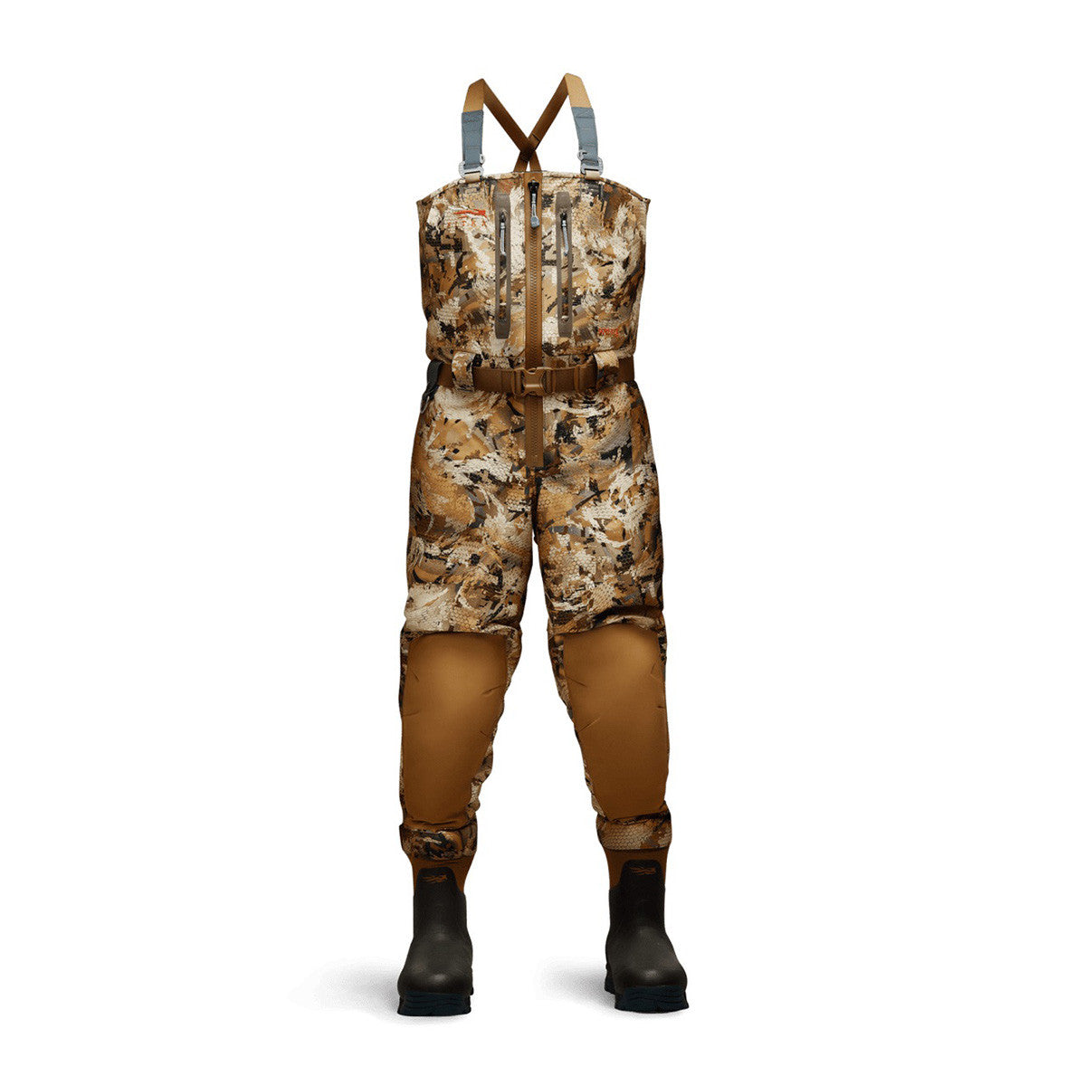 Sitka Delta Zip Breathable Non-Insulated Waders Image in Optifade Marsh