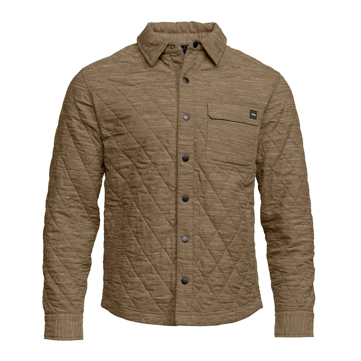 Sitka Frontier Shirt Jacket Image in Coyote Heather