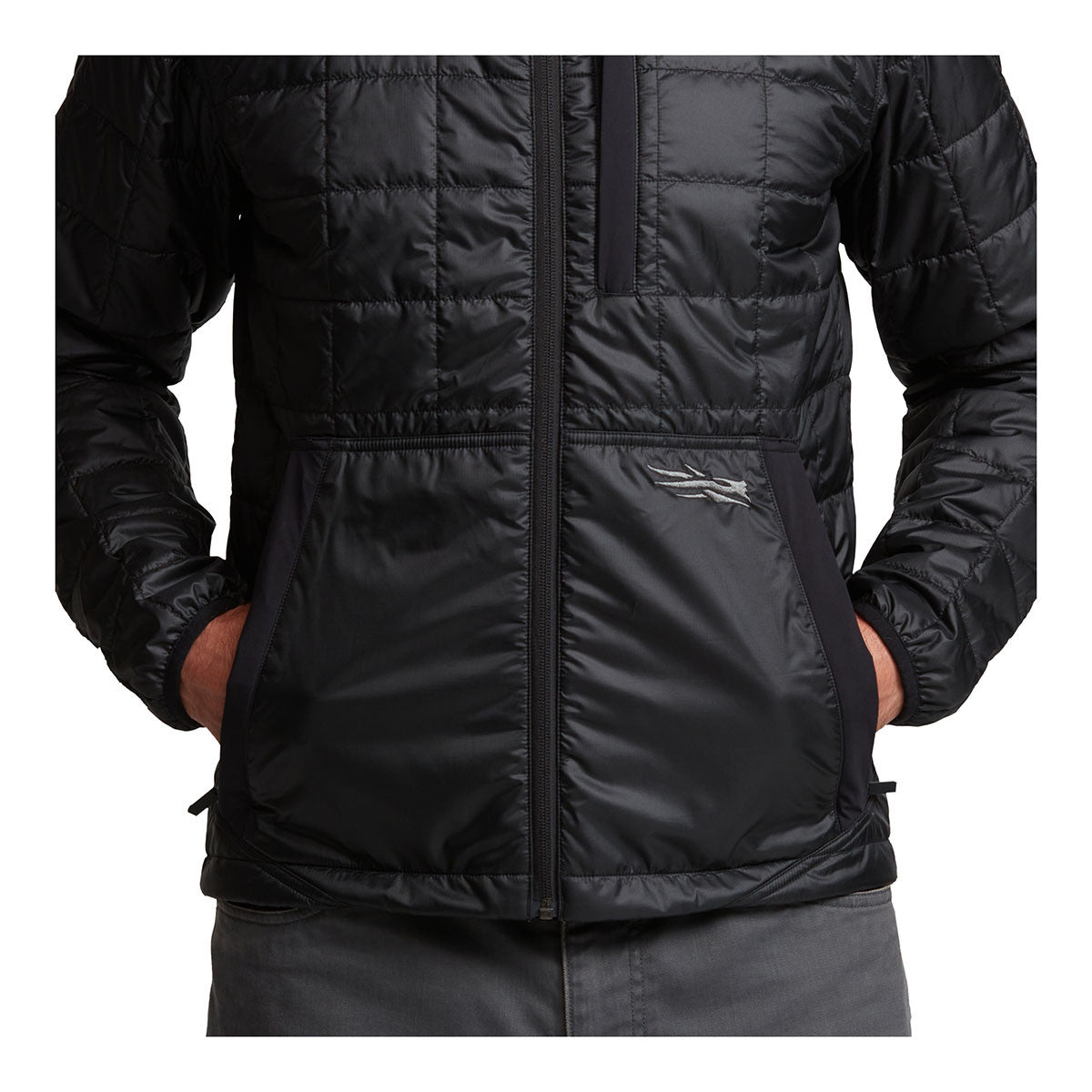 Sitka Lowland Jacket Pockets Image in Sitka Black