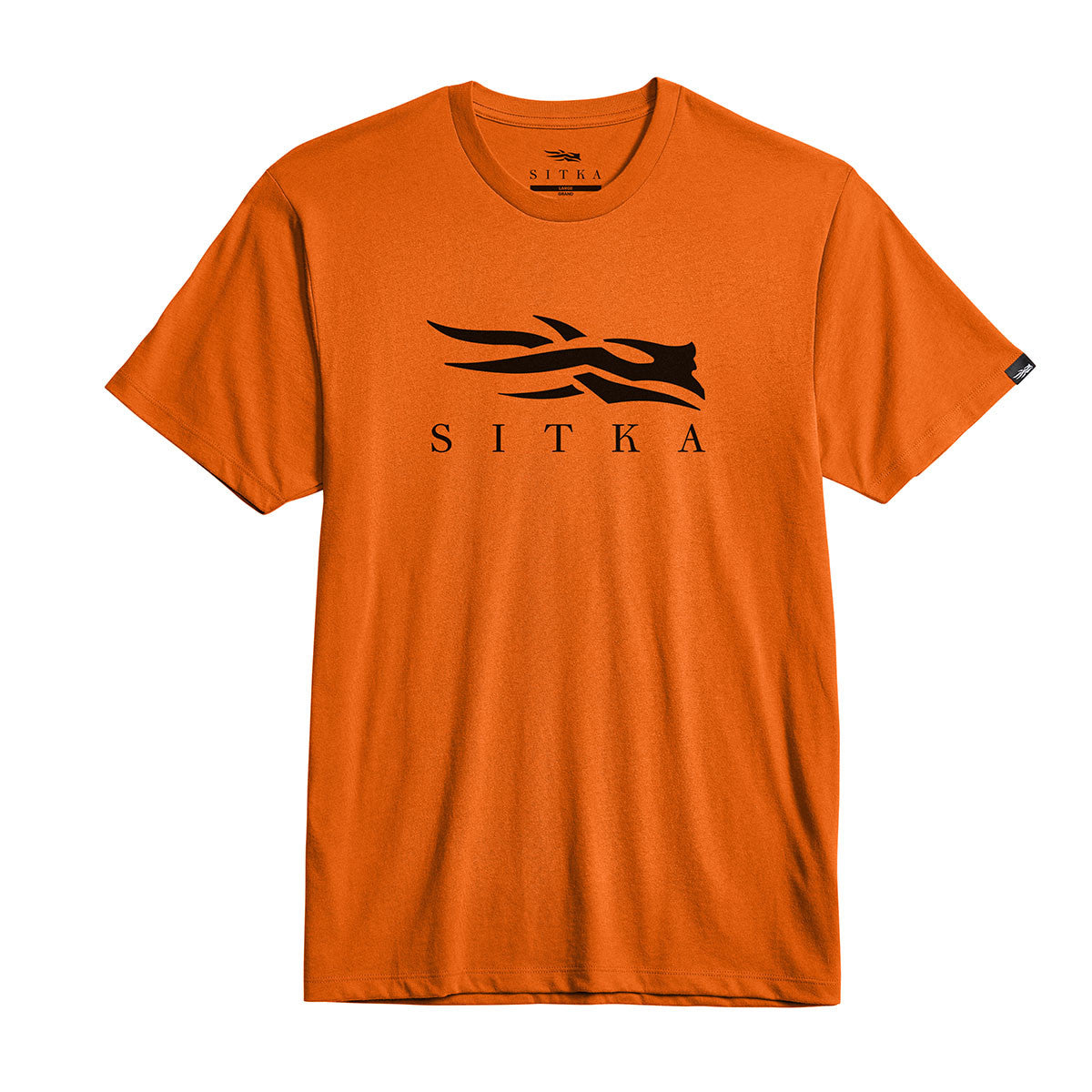 Sitka Men's Icon Tee Image in Ultra Orange