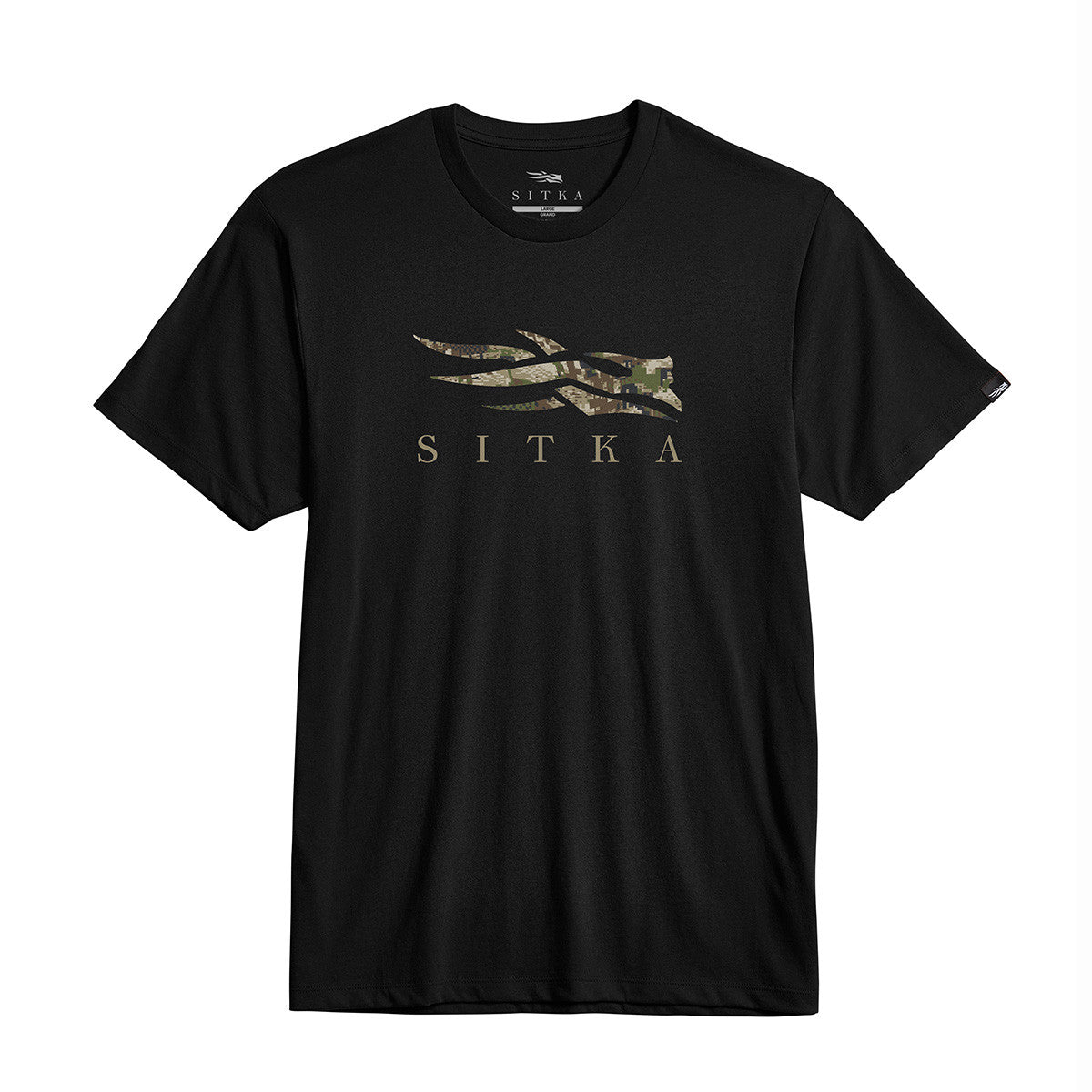 Sitka Icon Optifade Tee Image in Black Subalpine