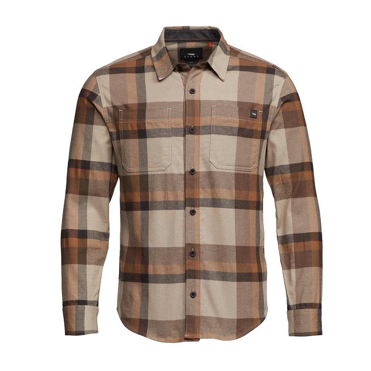 Sitka Ashland Light Weight Flannel Image in Oak Fall Plaid