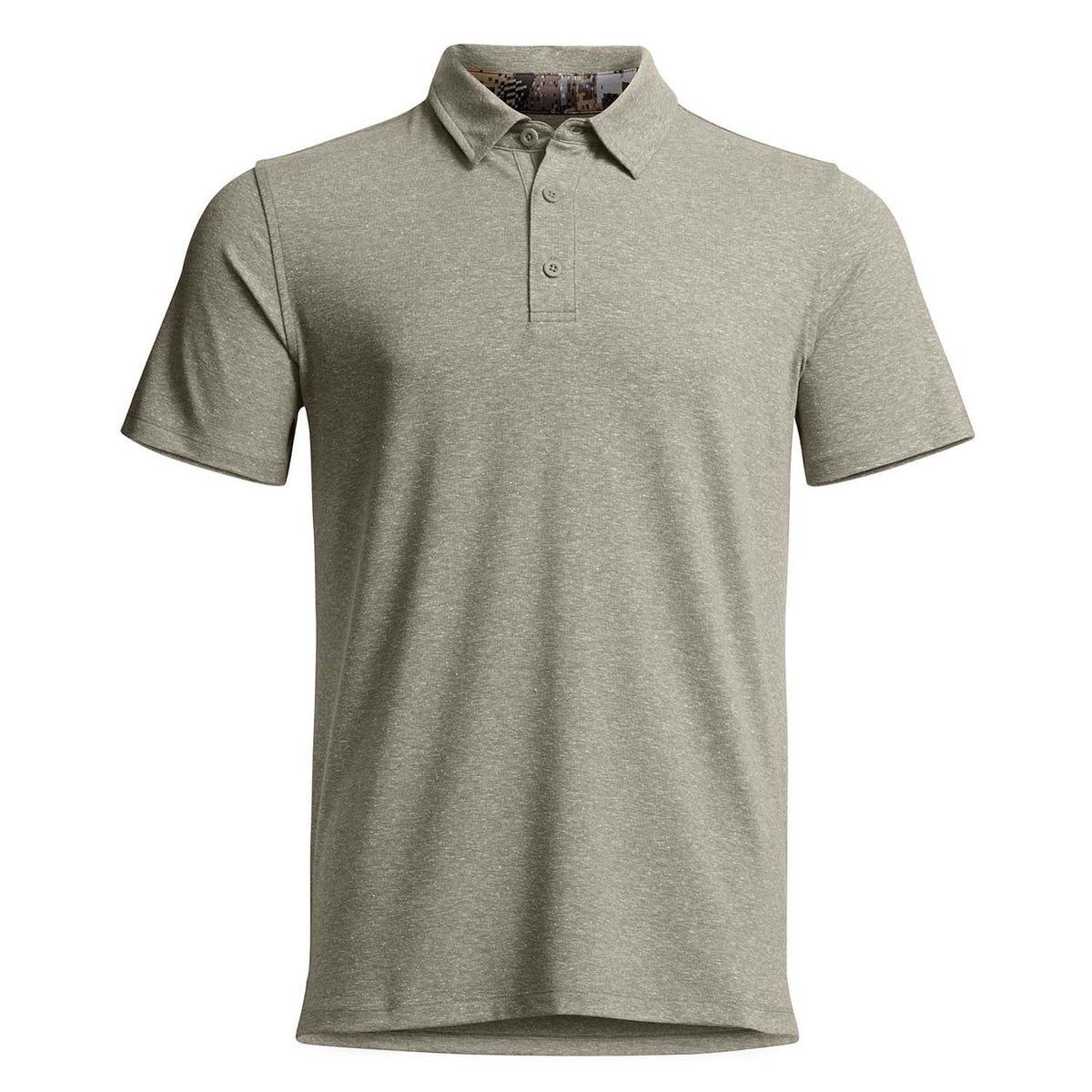 Sitka Essential Short-Sleeve Polo Image in Oak Heather