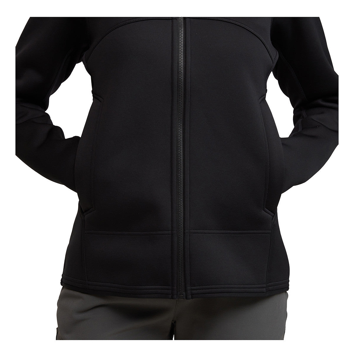 Sitka Women's Traverse Jacket Pocket Image in Sitka Black