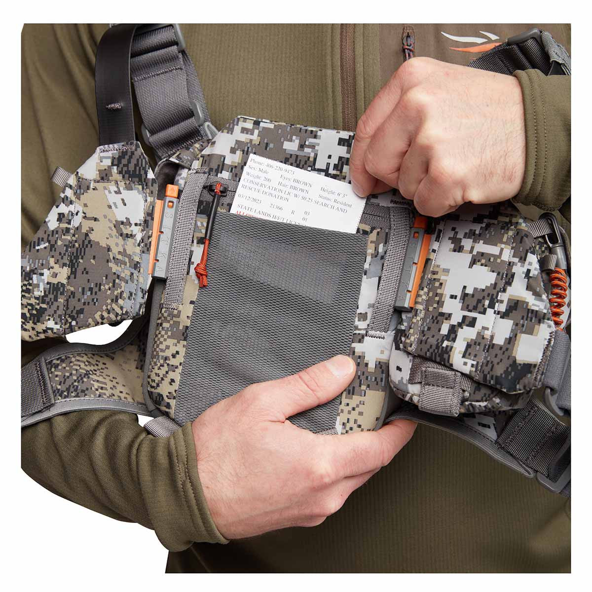 Sitka Flash Optics Harness Internal Pocket Image in Elevated II