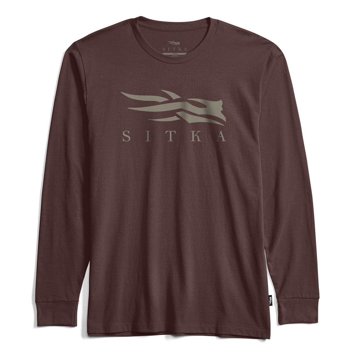 Sitka Icon Long-Sleeve Tee Image in Cherry Wood